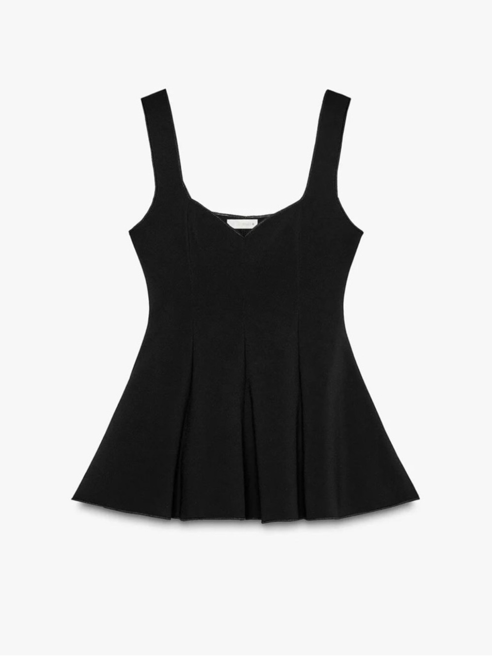 Zara Black Flared Tank Top Dress